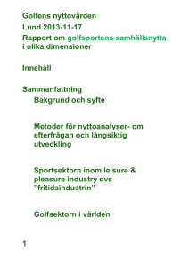 Golfens nyttovärden 1 Lund 2013-11
