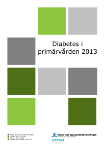 Diabetes i primärvården 2013