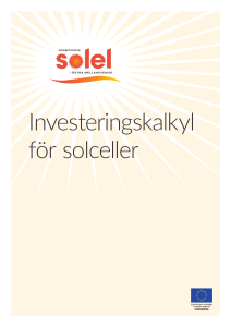 Investeringskalkyl för solceller