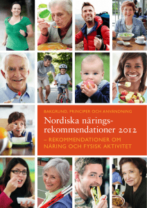 Nordiska närings- rekommendationer 2012