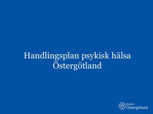 Handlingsplan psykisk hälsa Östergötland