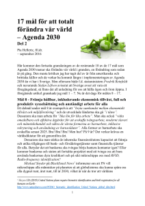 Agenda 2030 - Pia Hellertz