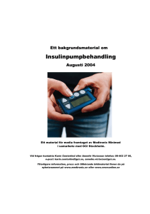 Insulinpumpbehandling