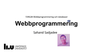 Webbprogrammering