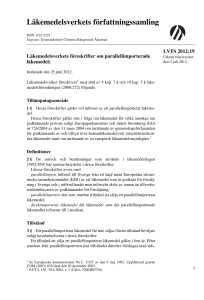 LVFS 2012:19 - Läkemedelsverket