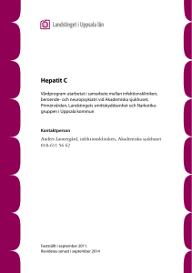 Vårdprogram Hepatit C
