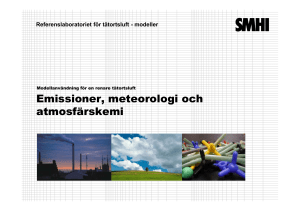 Emissioner, meteorologi och atmosfärskemi_emissioner