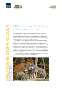 VARG: Gruppering och särskiljning av observationer och