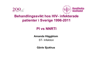 Behandlingssvikt hos HIV- infekterade patienter i