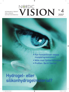Hydrogel - Sveriges Kontaktlinsförening
