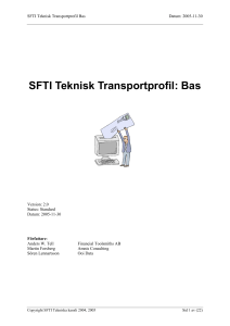 SFTI Teknisk transportprofil Bas