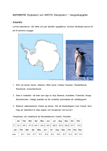 ANTARKTIS (Sydpolen) och NORDPOLEN - SO