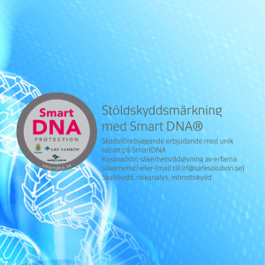 Stöldskyddsmärkning med Smart DNA®