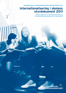 IPK Rapport - Internationalisering i skolans styrdokument