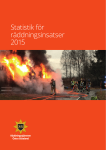 Statistik för räddningsinsatser 2015