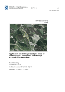 Upphävande och ändring av detaljplan för del av Söderköping 2:1