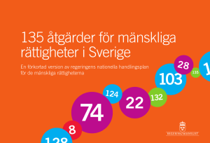 135 åtgärder för mänskliga rättigheter i Sverige