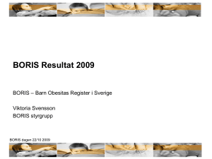 BORIS resultat 2009