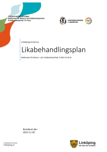 Likabehandlingsplan