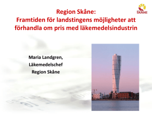 Region Skånes möjligheter att förhandla om pris