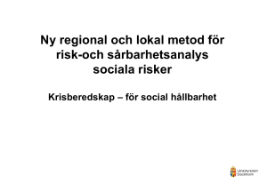 Ny regional och lokal metod för risk