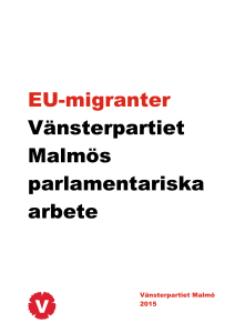 EU-migranter - Vänsterpartiet Malmö