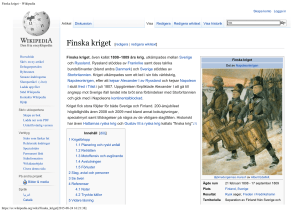 Finska kriget – Wikipedia