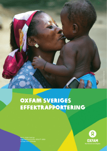 Oxfam Sveriges effektrapportering