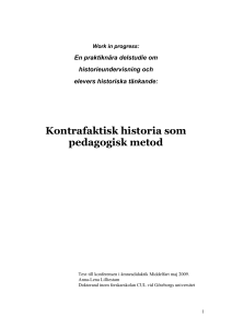 Kontrafaktisk historia som pedagogisk metod