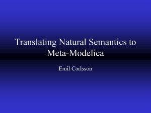 Translating natural semantics to Meta-Modelica