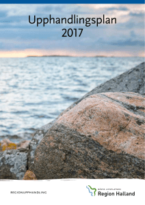 Upphandlingsplan 2017