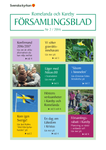 församlingsblad - Svenska Kyrkan
