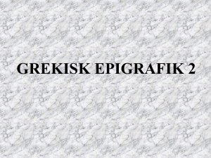 grekisk epigrafik 2 - UU Studentportalen