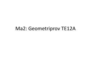 Ma2: Geometriprov TE12A