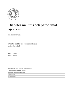 Diabetes mellitus och parodontal sjukdom