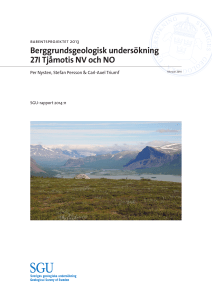 Barentsprojektet 2013. Berggrundsgeologisk undersökning