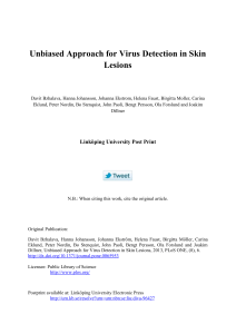 Unbiased Approach for Virus Detection in Skin