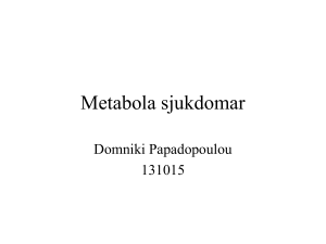 Metabola sjukdomar