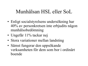 Munhälsan HSL eller SoL