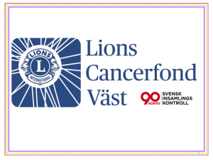 cancer - Lions Cancerfond Väst