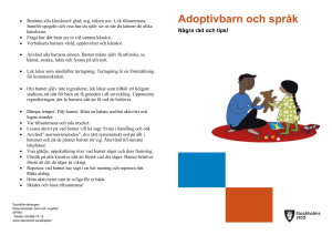 Adoptivbarn och språk