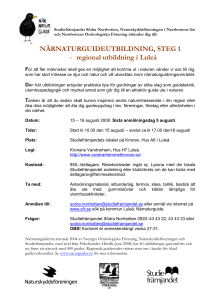 Studiefrämjandet Södra Norrbotten, Naturskyddsföreningen i
