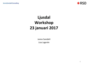 Ljusdal Workshop 23 januari 2017