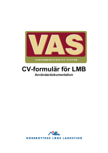 CV-formulär för LMB