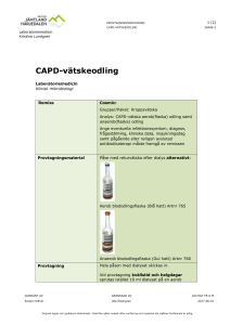 CAPD-vätskeodling