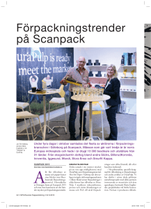 Förpackningstrender på Scanpack - Svensk Papperstidning