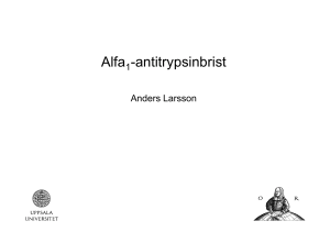 Alfa -antitrypsinbrist - Alfa