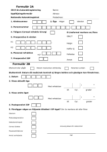 Formulär 2A - Nationella Kataraktregistret