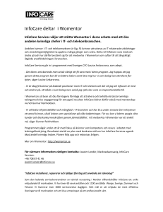 InfoCare deltar i Womentor