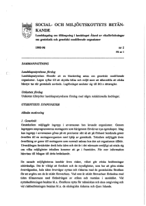 Social- och miljöutskottets betänkande nr 2 1995-96